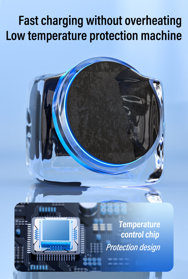 Original And Unique Iphone Car Charger With Magnetic Wireless Charging And Crystal Ambient Light Design