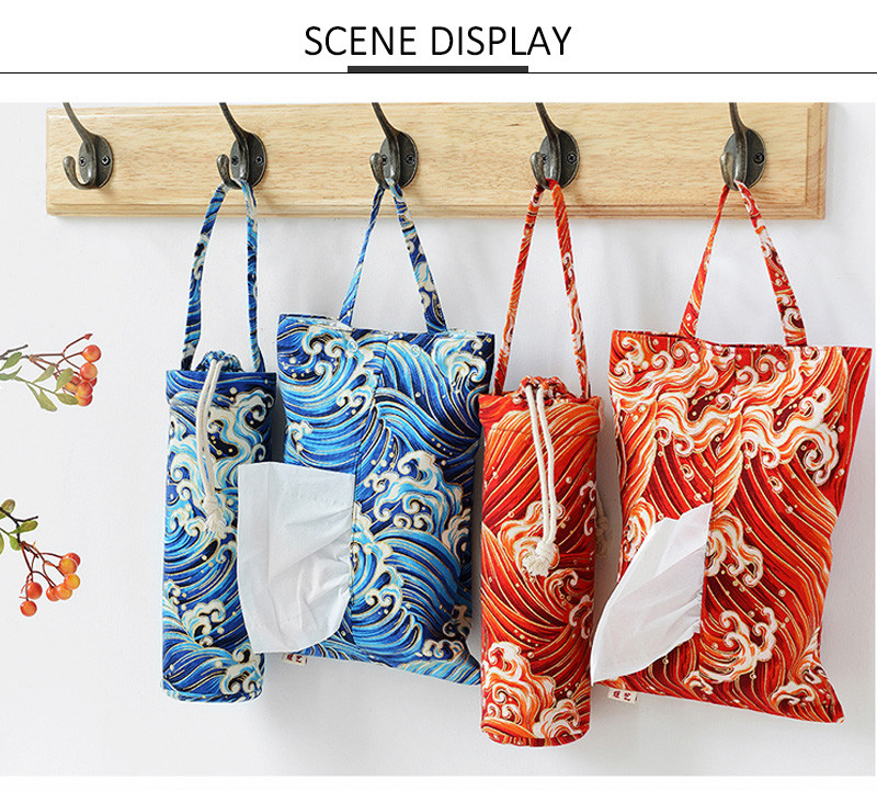 Portable Drawstring Cotton Insulated Bottle Sleeve