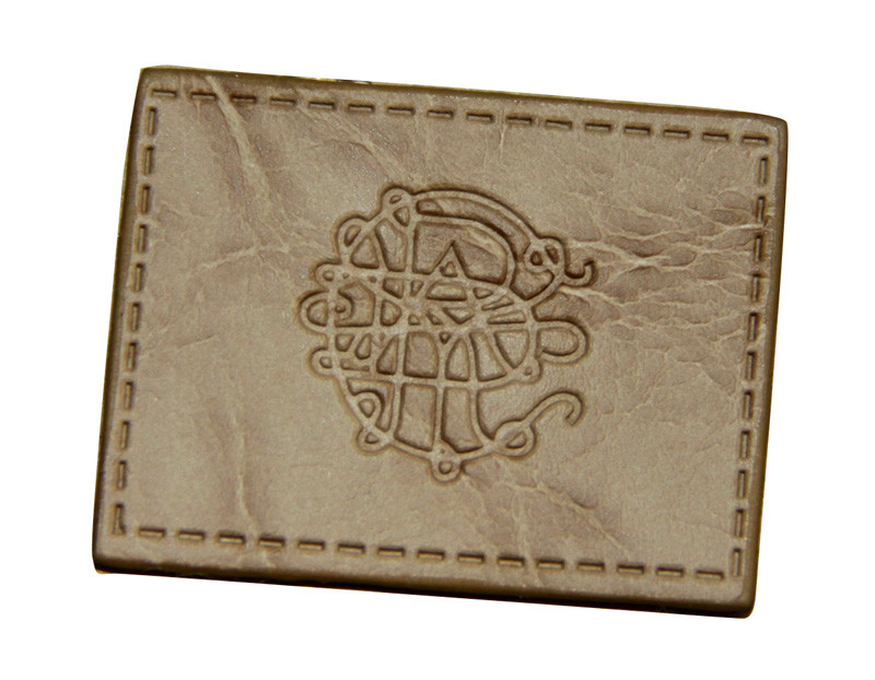Black Garment, Suitcase Embossed Leather Patches, Label Patch For Men