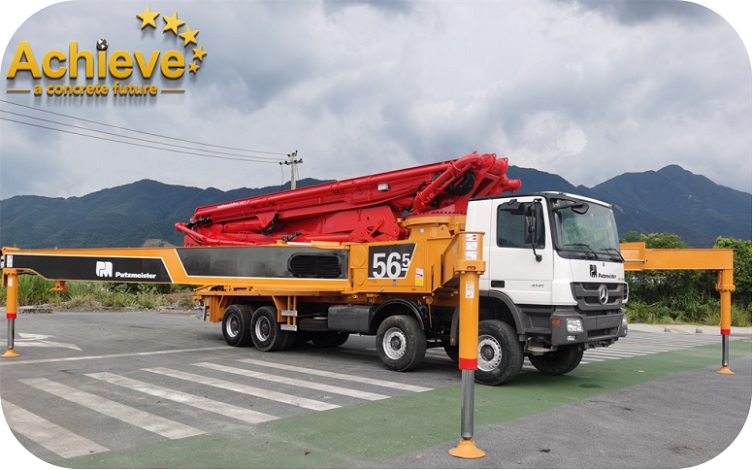 Hot sale refurbished Putzmeister M56-5Z Concrete Pumps Truck