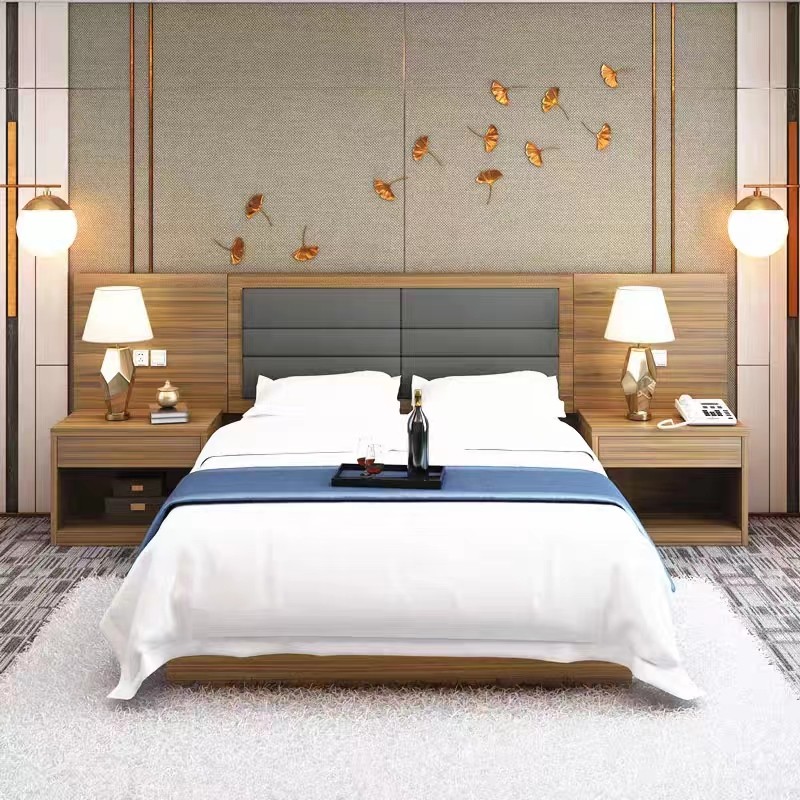 Deluxe Hotel Double Single Room Bed King And Queen Guest Room Furniture