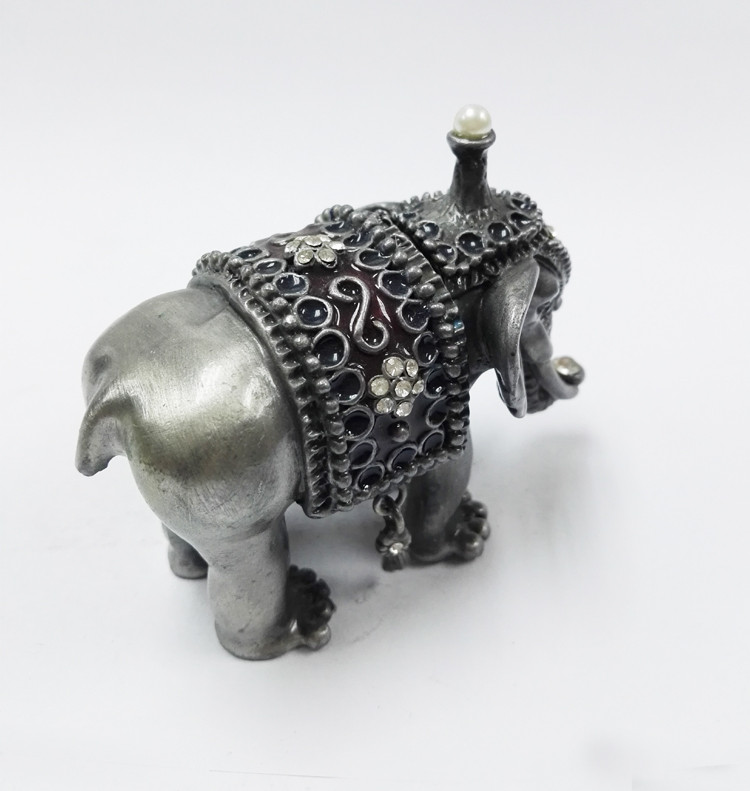 Thailand Gifts Trinket Box Elephant Shape Jewelry Boxes For Gift