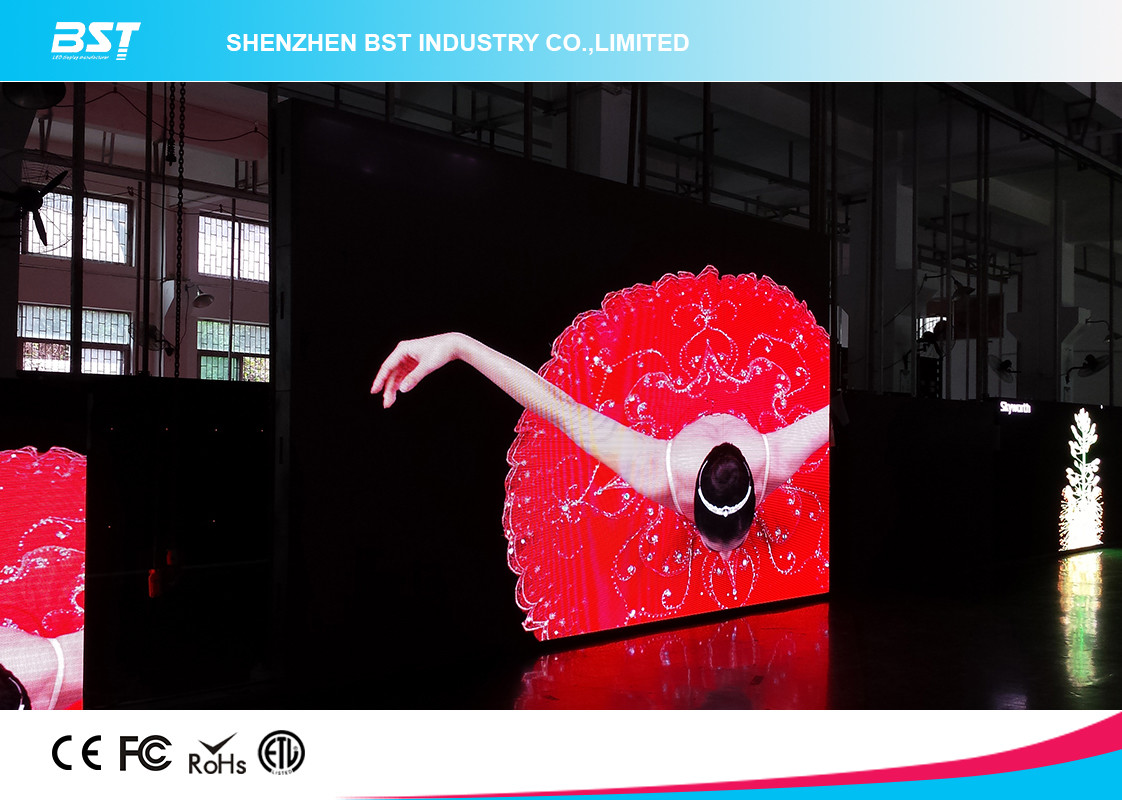 High Brightness P7.62 SMD3528 Indoor Advertising Led Display Screen For Auto Show