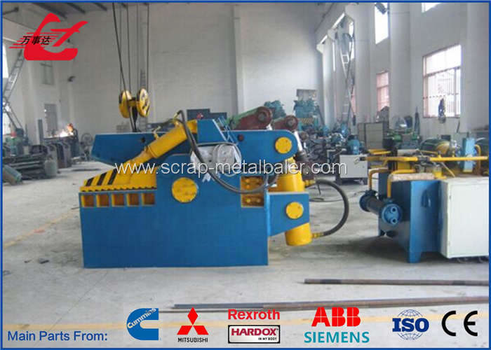 Metal Hydraulic Alligator Shear 120 Ton Cutting Force With Safety Cover