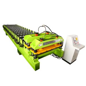 Buy cheap High Quality 1100 Glazed Roof Tile Roll Forming Machine Step Tile Roofing Sheet Forming Machinery product