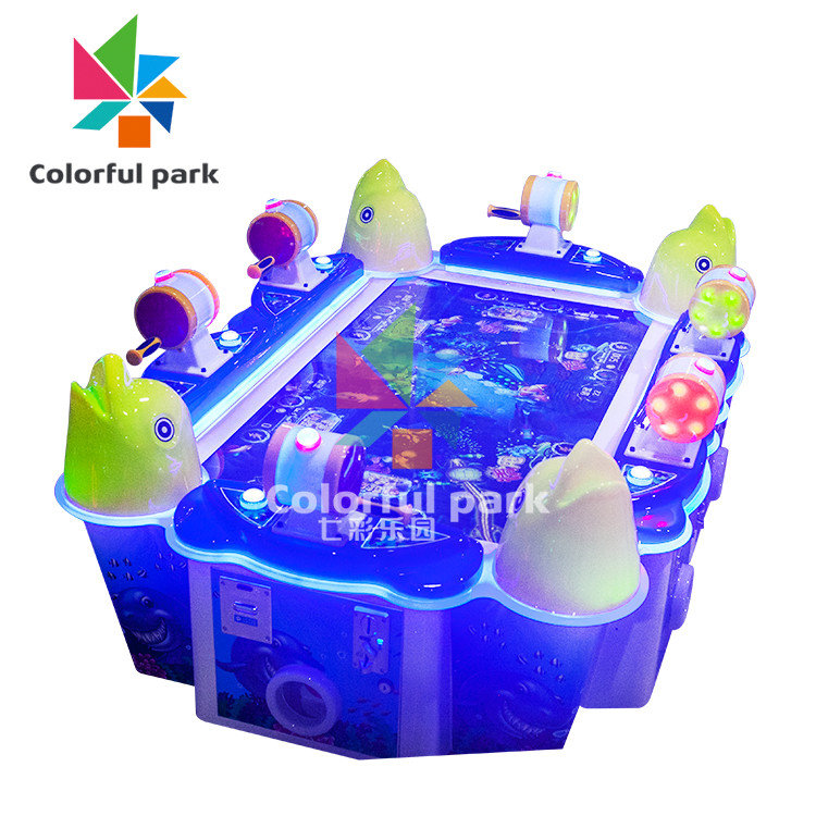 Luxury Fish Table Ticket Redemption Machine Coin Operated Bilingual Version