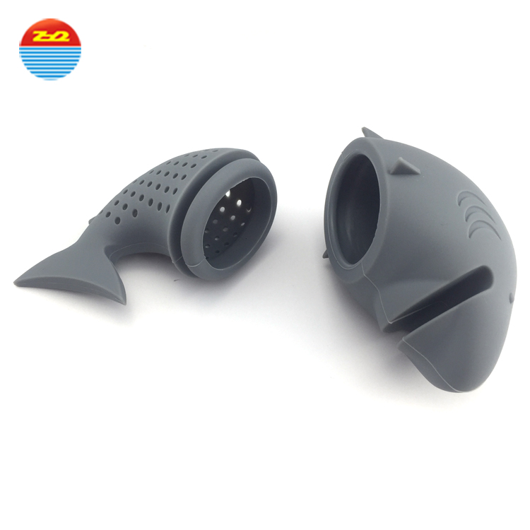 Wholesale Funny Surfing Shark Silicone Tea Infuser