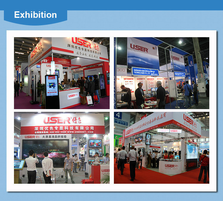 2_User_Exhibition_Digital signage kiosk_advertising player_digital totem_lcd display_touch screen kiosk_all in one computer_Advertising Player_lcd video wall