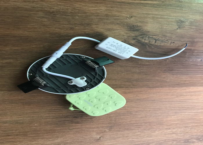LED Slim Panel Light 6w 90mm Recessed Mounted Warm White IP20 PMMA LGP