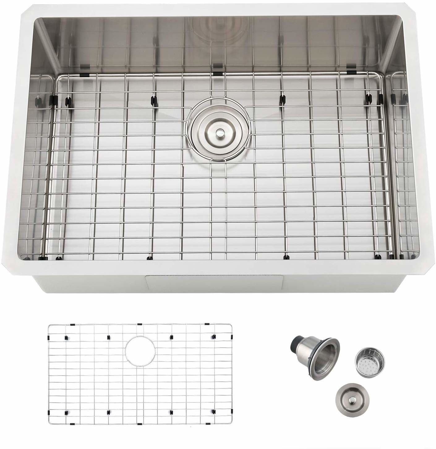 High Quality Undermount Single Bowl Stainless Steel Handmade Kitchen Sink