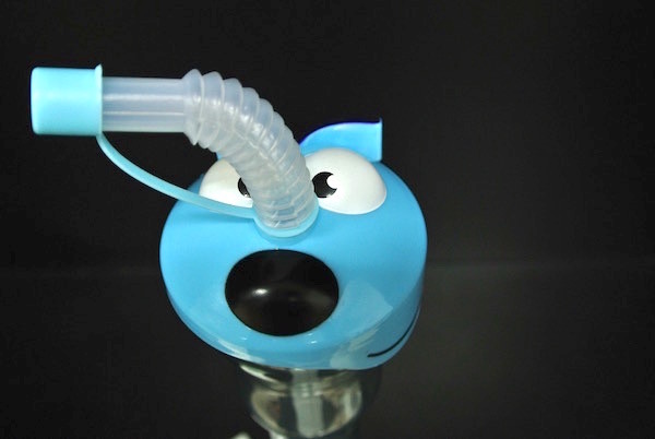 Long Blue Caterpillar Water Bottle , Animal Water Bottle For Kids 35*6*5cm