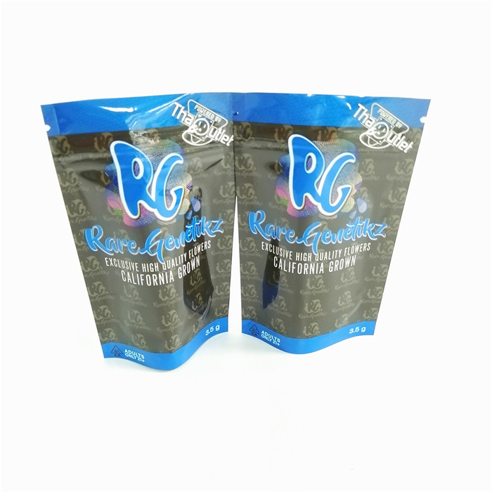 Smell Proof Herbal Incense Packaging Bag Childproof Zipper Top Small Size