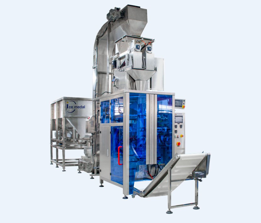 3KW Industrial Commercial Automatic Ice Packing Machine 20 Bags/Min