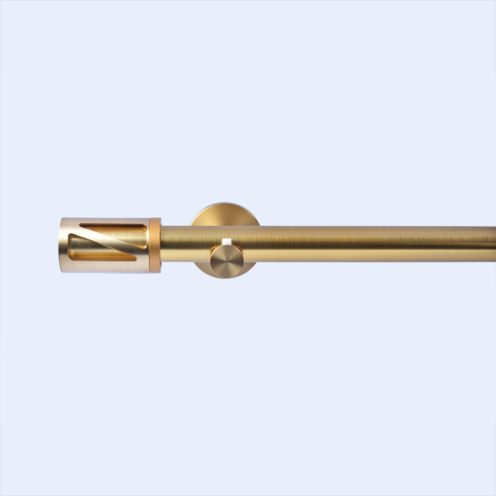 Diameter 22 mm Metal Curtain Pipe Accessories Gold Shower Curtain Rod Set For Living Room
