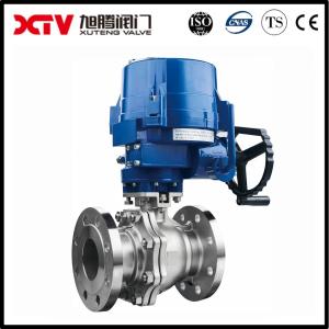 China Electric Driving Mode Special Material Cast Steel Water Industrial Flanged Ball Valve on sale