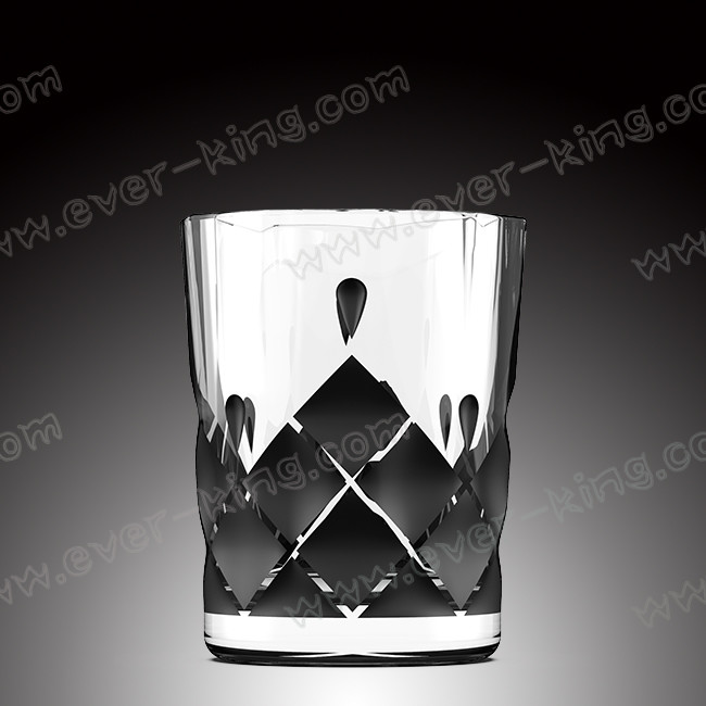 Tea Water Transparent Glass Cup Customized Printing