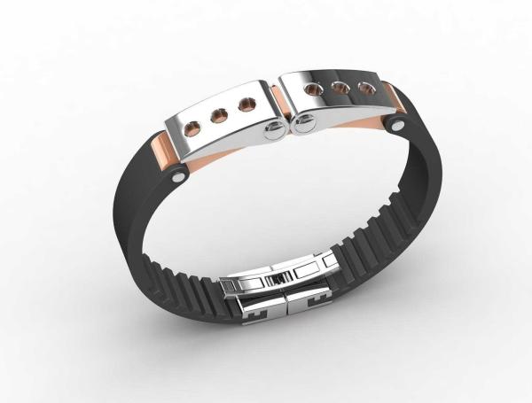 Top Quality Europe Fashion Stainless Steel Genuine Leather Silicone Bangle