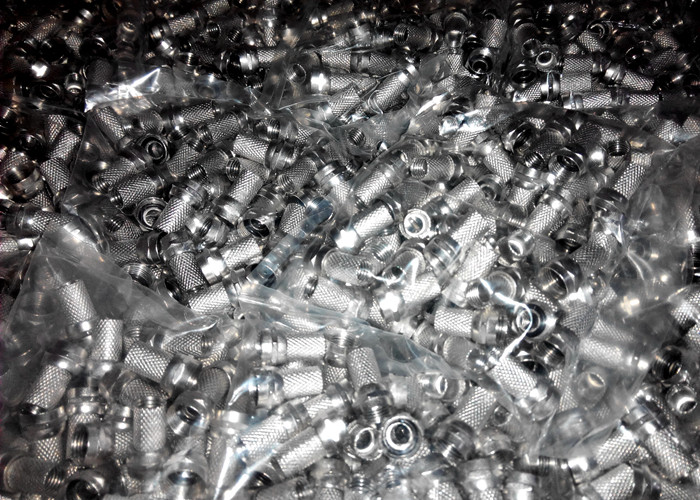 Nickel Plated Twist On Coax Connector 18mm For RG59 RG6(5C-FB) CATV Adaptor