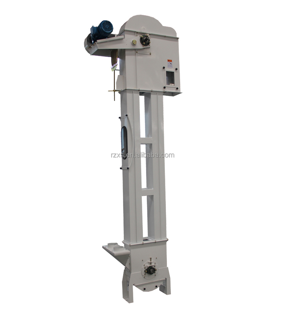 20t/h Rice Milling HDPE Maize Wheat Bean Centrifugal Discharge Conveyor Bucket Elevator