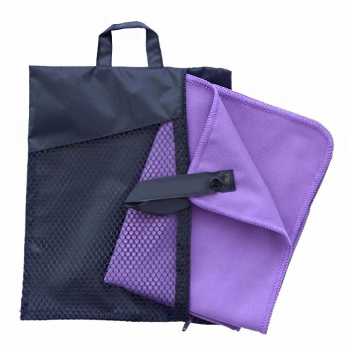 Wholesale Custom Fitness Gym Sports Microfiber Towel with Mesh Bag