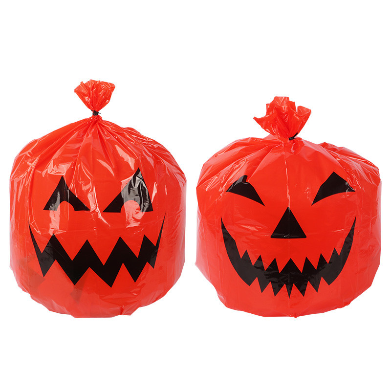 Party Outdoor Twist Ties Decorations Leaf Halloween Trash Bags For Yard Lawn Garden