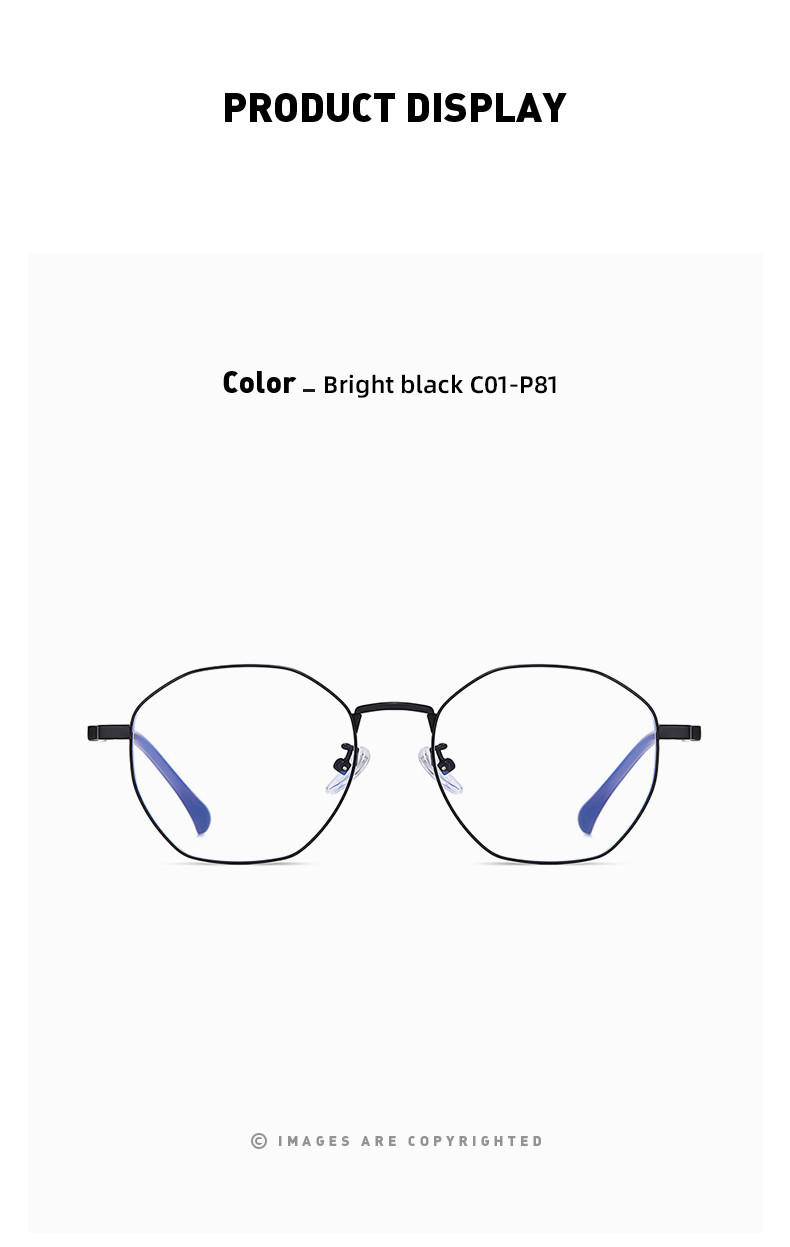 145 Millimeter Acetate Metal Glasses Frame Computer Blue Light Blocking