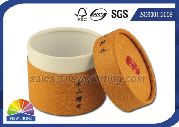 Customized Cylinder Paper Packaging Tube , Food Grade Round Paper Tube