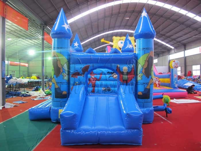 Dracula And Frankenstein Inflatable Bounce House For Pre - School