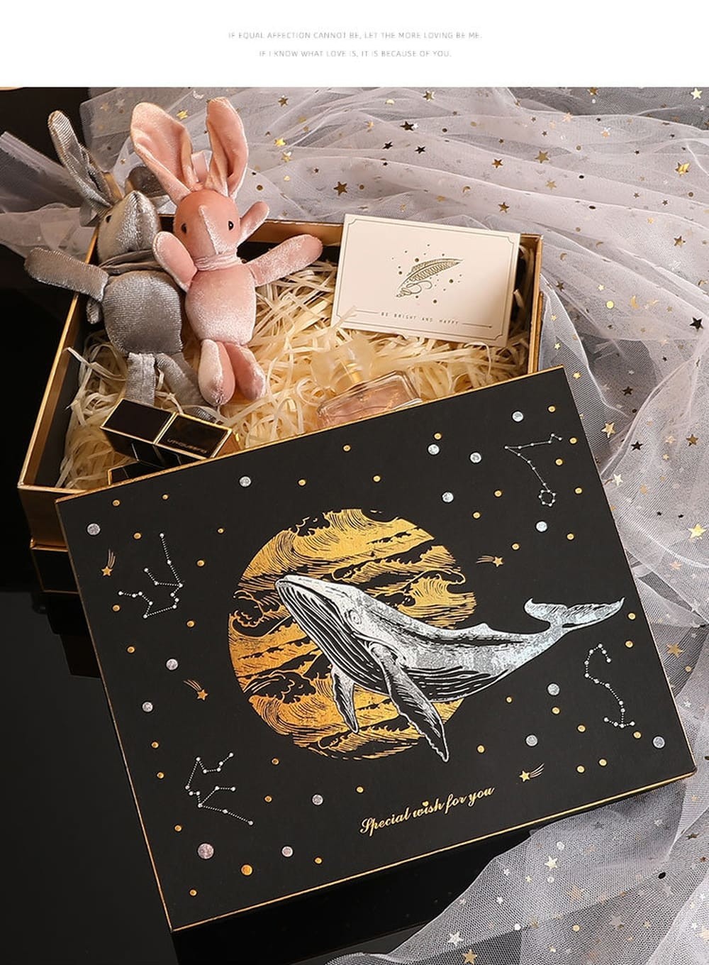 Custom Rigid Shoulder Box , 2 Piece Boxes With Shredded Paper 29*21*9.5cm