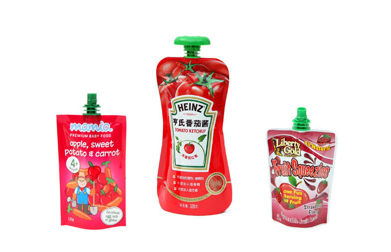 500ml Printed Spout Pouch Packaging For Liquid Custom Shaped Strong Drop Resistance