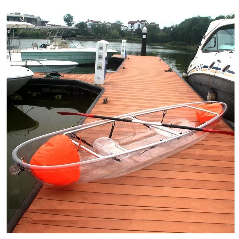 Polycarbonate Clear Plastic Kayak Durable For Double People CE Certification