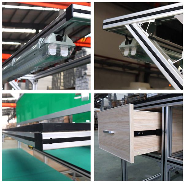 B56：Aluminium Alloy Lean Pipe Tube The Third Generation Lean Pipe Work Bench
