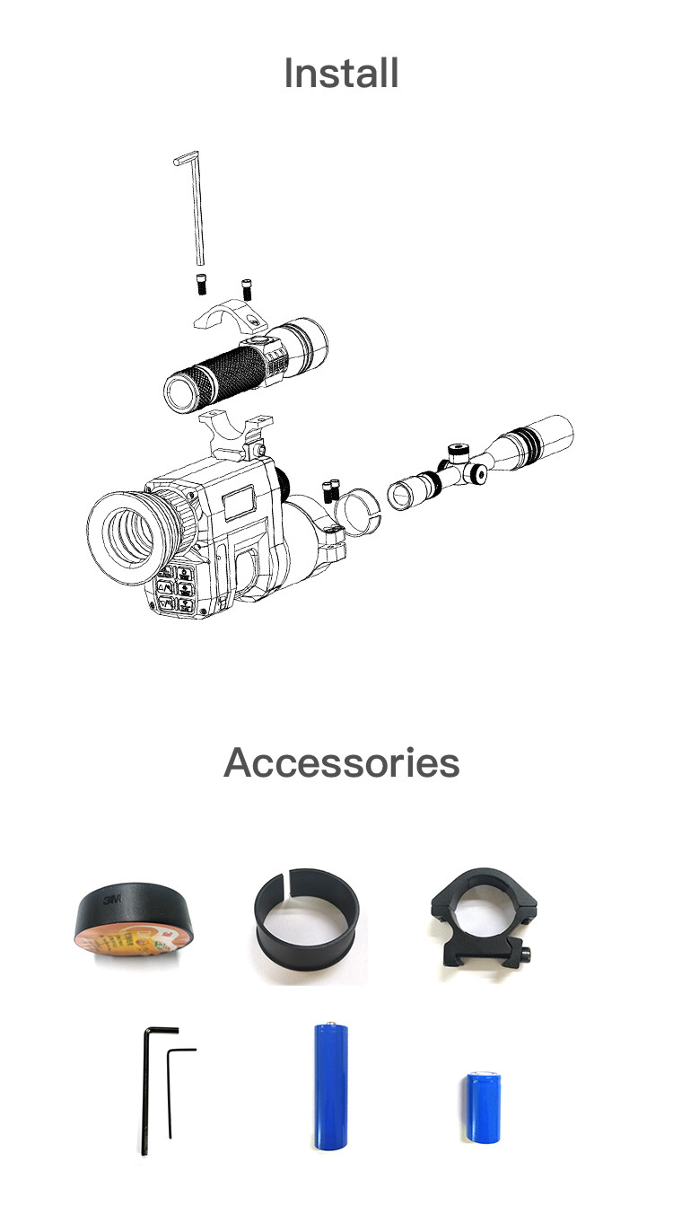Remote Observation Shooting Digital Night Vision Camera Infrared For Hunting