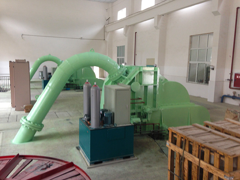 Impeller Pelton Hydro Turbine Generator 100kw With Middle And High Water Head