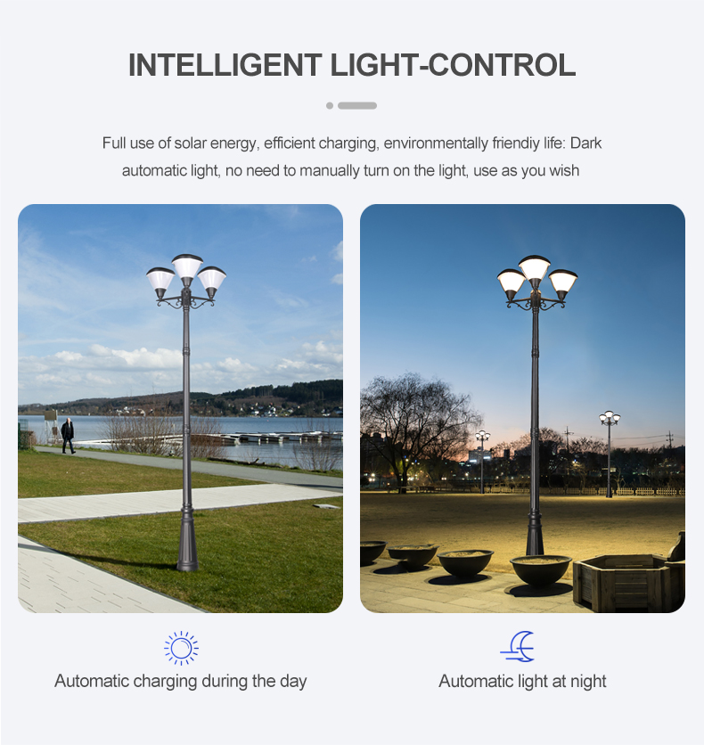 Aluminum Landscape Fast Charging Solar Lights 100lm 3000k 6000k For Courtyard