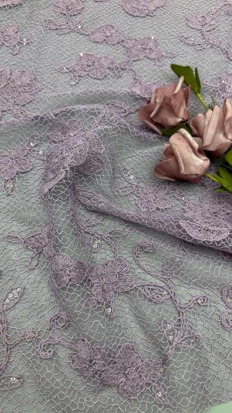 Beaded Sequin Embroidery Durable and Elegant Luxary Lace Flower Embroidery