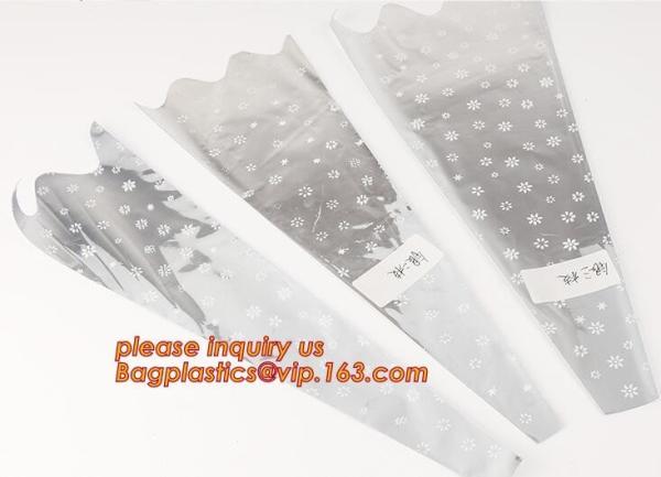 Home decoration professional supply flower bouquets sleeves,plastic flower bag