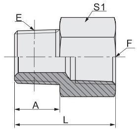 BSPT Fuel Fittings Galvanize Male/Female Reducer Hydraulic Adapter 5t