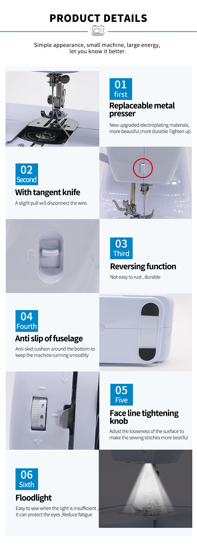 Cut Wire Knife and More UFR-608A Multi-functional Sewing Machine for All Your Projects