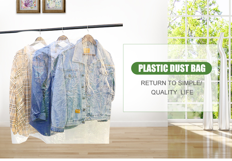 Dry Cleaning Plastic Bags for Protective Clothing Storage Dustproof and Waterproof