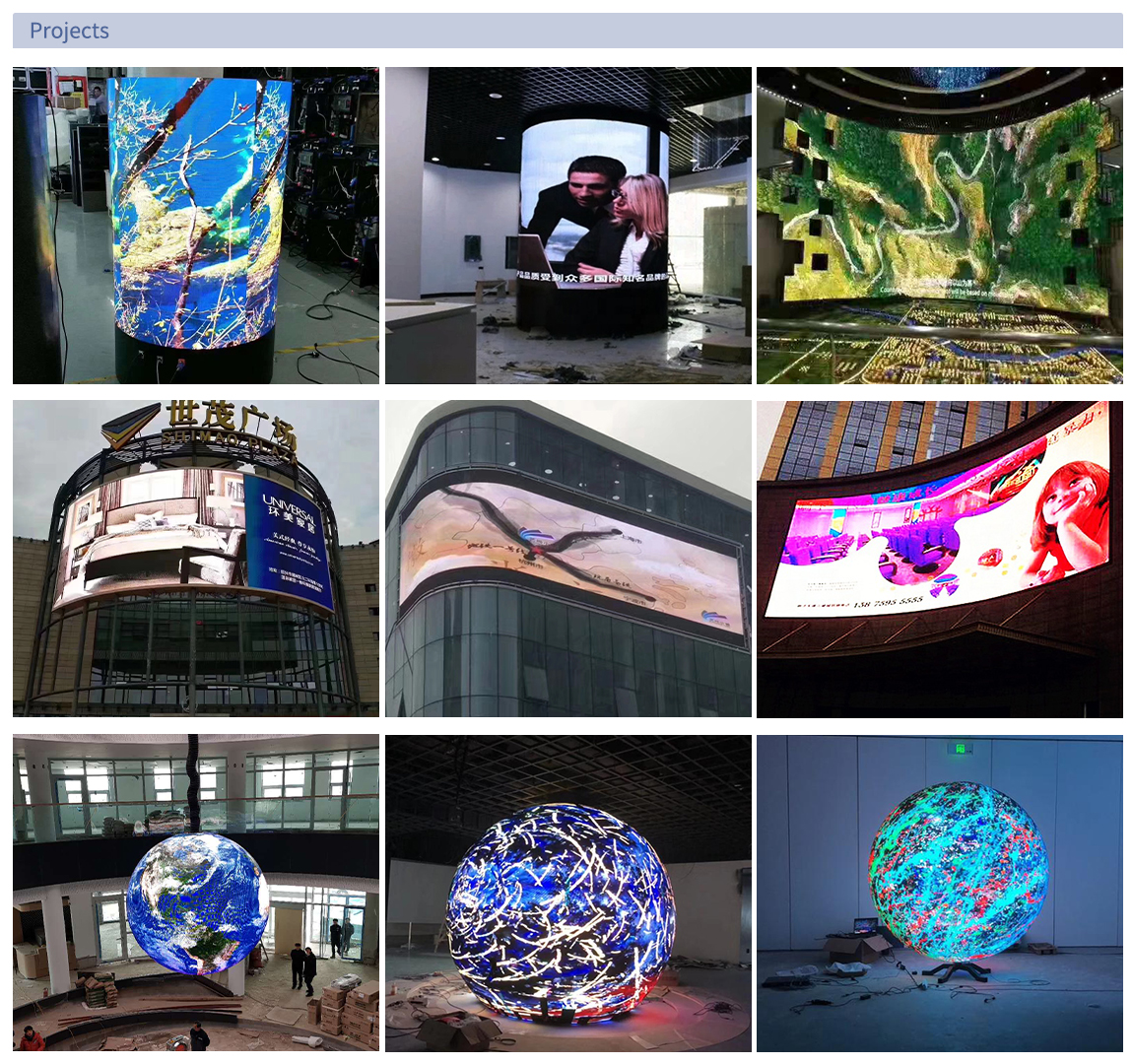 1500cd/Sqm P2 Flexible LED Display Module , Indoor Flexible LED Panel Screen Display