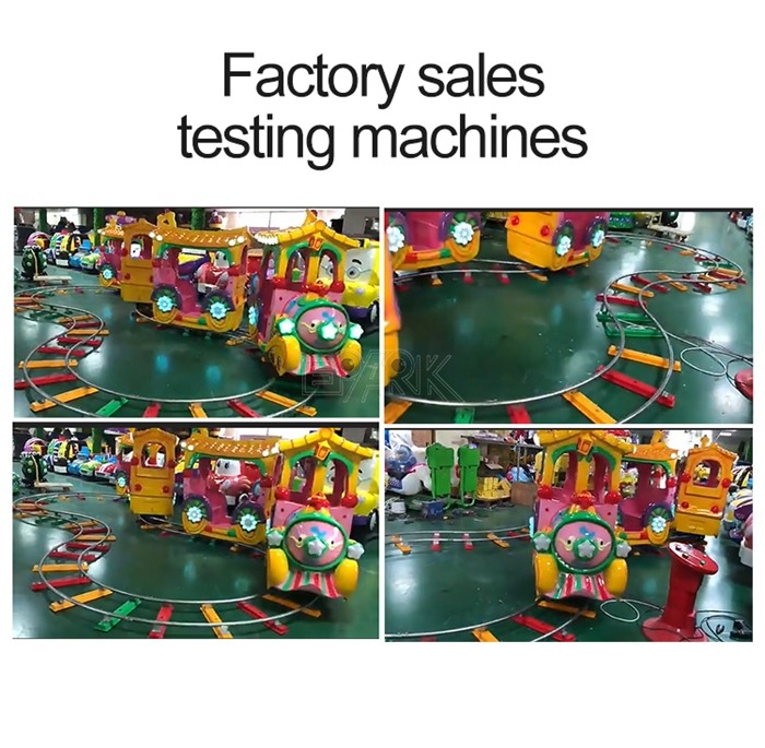 Indoor Outdoor Playground Kiddy Ride Machine Track My Train Fiber Glass Rides With 14 Seats