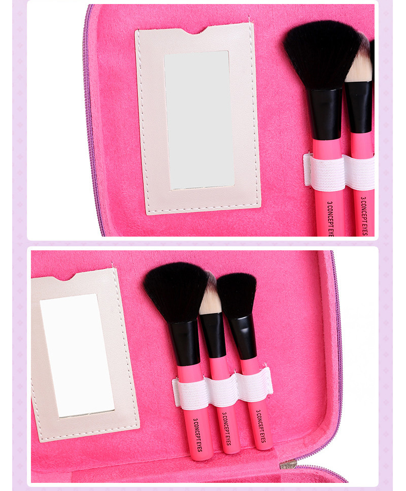 Splash Proof PU Leather Glitter Makeup Bag Case
