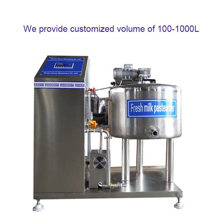 9kw Dairy Processing Machine Easy To Operate Milk Pasteurizer Machine