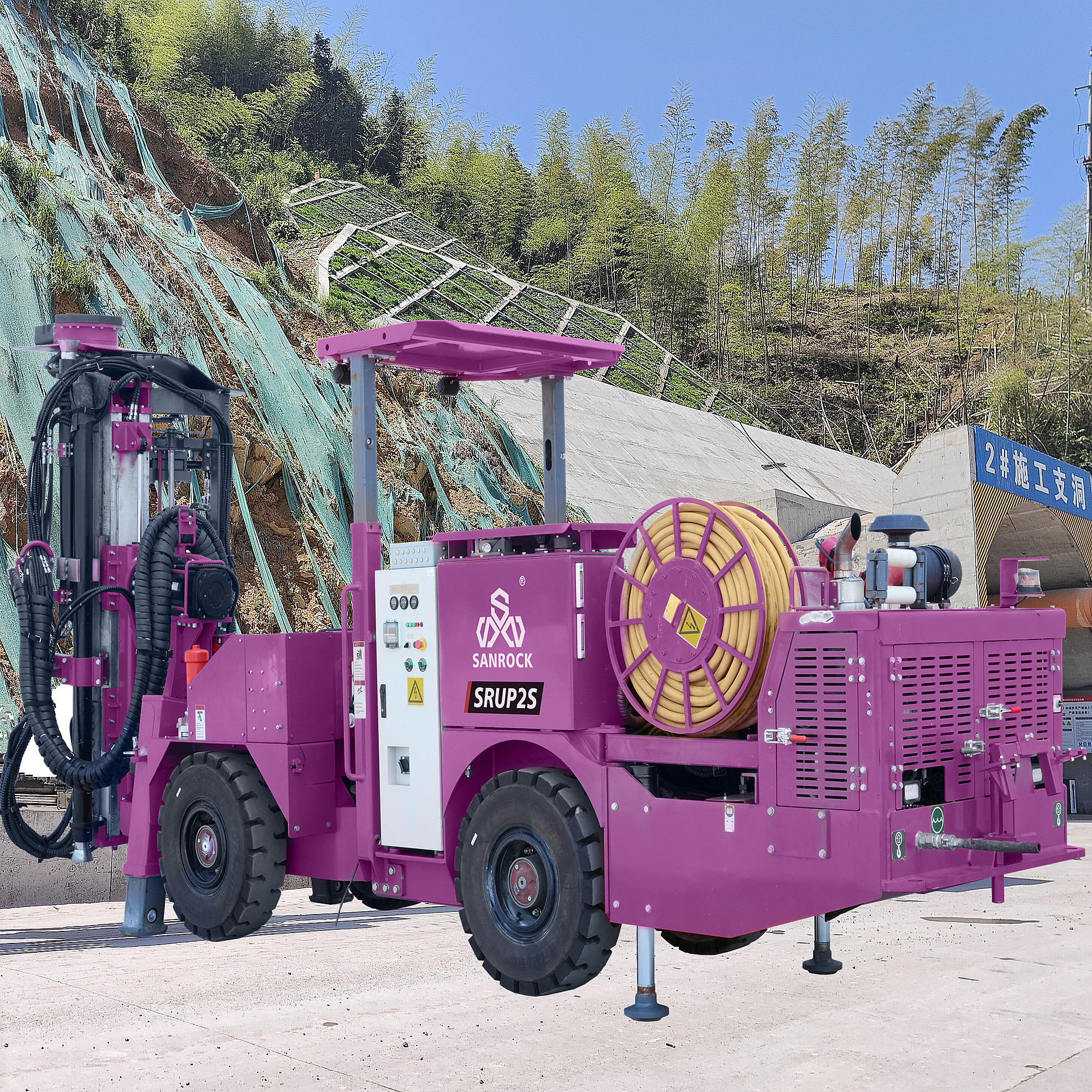Underground Rock Drilling Rig Construction Machine Hydraulic Tunnel Jumbo Drill Rig