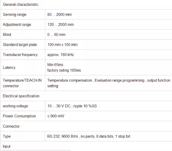 Liquid Ultrasonic Level Sensor Ranging Sensor Proximity Switch