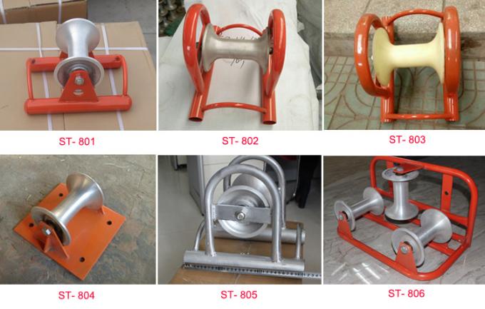Bell Mouth Type Cable Pulling Pulley Lockable 4.9kg Cable Reel Ground Roller 1