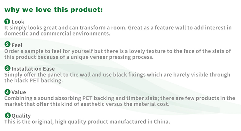 Sound Absorption MDF Wood Slat Acoustic Wall Panels 12mm Thickness Polyester