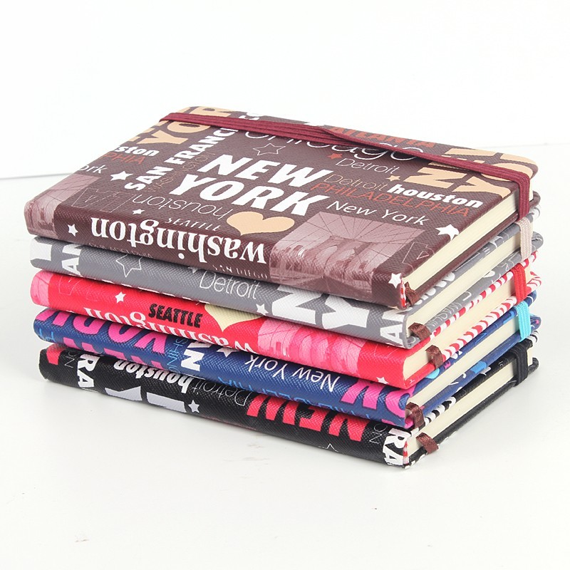 Hardcover Custom Printed Notebooks Sewn Giue Binding Size 16 X 12 X 5cm