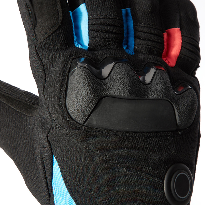 Battery Liner Leather Heated Rechargeable Motorcycle Gloves Breathable